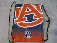 Auburn Tigers Drawstring Backpack Bag One Size Navy Orange NCAA College Football