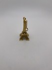 Classic Paris France Eiffel Tower Gold-Toned Souvenir Keychain — photo 1