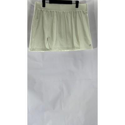 GAP Women's Petite Off-White Eclipse Front Split Hem Active Skort SZ L