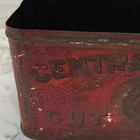 Antique Central Union Cut Plug Tobacco Red Tin With Hinged Lid — photo 3