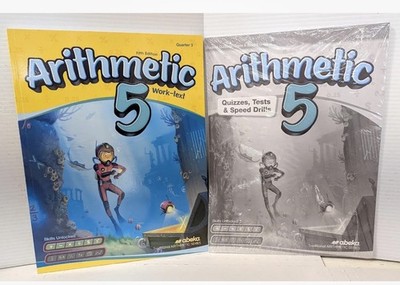 Abeka Arithmetic 5 Quarter 3 5th Ed 2024 Work Text & Quizzes,Tests, Speed Drills