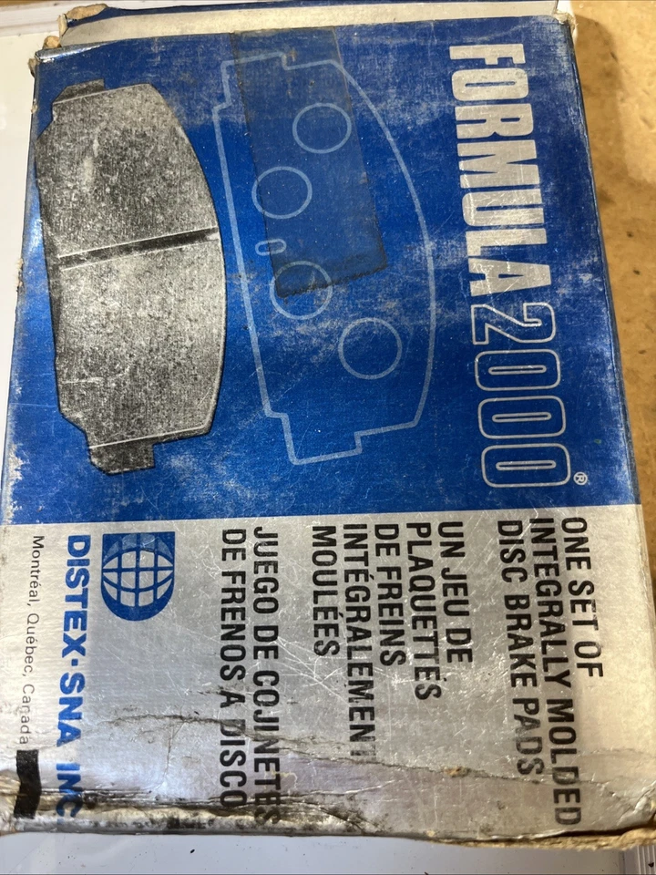 Formula 2000 Integrally Molded Carbon Fiber Ceramic Brake Pads D330 Vintage NOS - Image 2 of 4