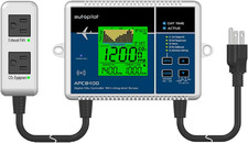 Digital CO2 Controller with Integrated Sensor, CO2 Monitor with 5-Foot Power Cor