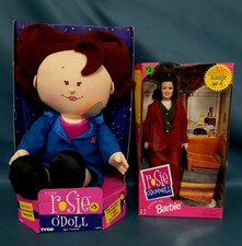 Rosie O  Donnell 2 Dolls New/Boxed Talking Plush-Works  Mattel Friend of Barbie