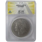 1900 O/CC Morgan Silver Dollar VF 25 Details ANACS $1 Coin SKU:I24433