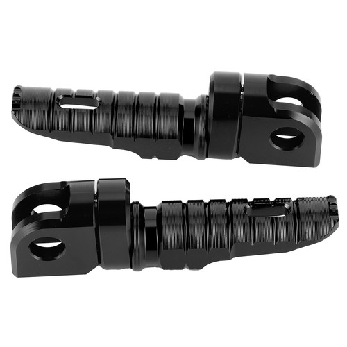 Black Pair Of Front Foot Pegs Aluminum Alloy Pedals Fit For NINJA 650 2012-2020 - Picture 6 of 12