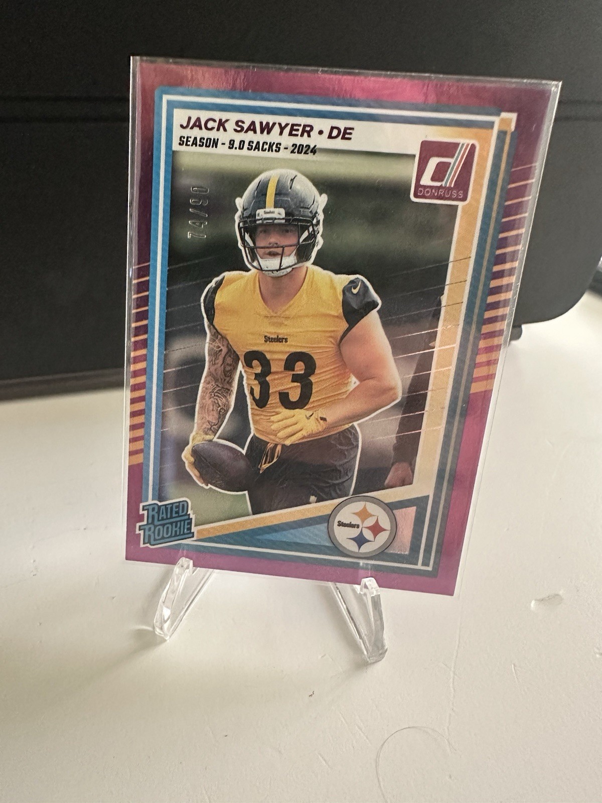 2025 Donruss Jack Sawyer Rated Rookie Season Stat Line /90