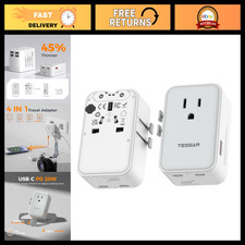Universal Travel Adapter - Ultra Slim International Power Plug for Worldwide Use