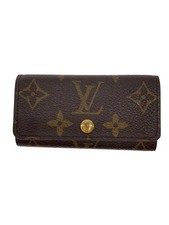 LOUIS VUITTON Multicle 4 Monogram Canvas PVC Brown Men's