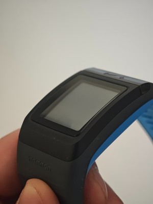 Nike+ SportWatch GPS TomTom Uhr Schwarz Blau Bastler Ohne Ladekabel