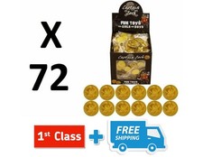 72 PLASTIC GOLD PIRATE TREASURE COINS LOOT GOODY PARTY BAG PINNATA FILLERS TOYS