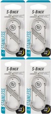 Nite Ize S-Biner Stainless Steel Dual Carabiner 3 - Stainless 4-Pack