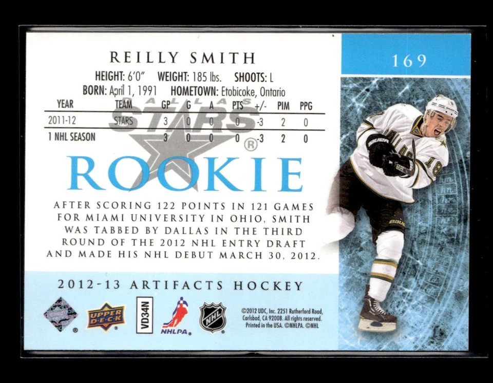 2012-13 Upper Deck Artifacts #169 Reilly Smith #/999 - Image 2 of 2