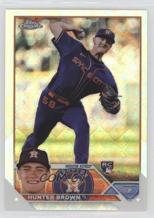 2023 Topps Chrome Logofractor Edition Hunter Brown #197 11s9
