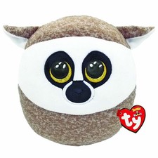 Ty Squish a Boos / Squish Beanies Linus Lemur Squish Kissen, ca. 20 cm OVP NEU
