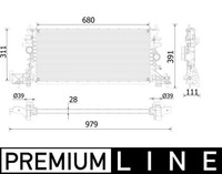 MotorküHler WasserküHler Premium Line Mahle CR 2251 000P FüR Opel Astra B16 CNG