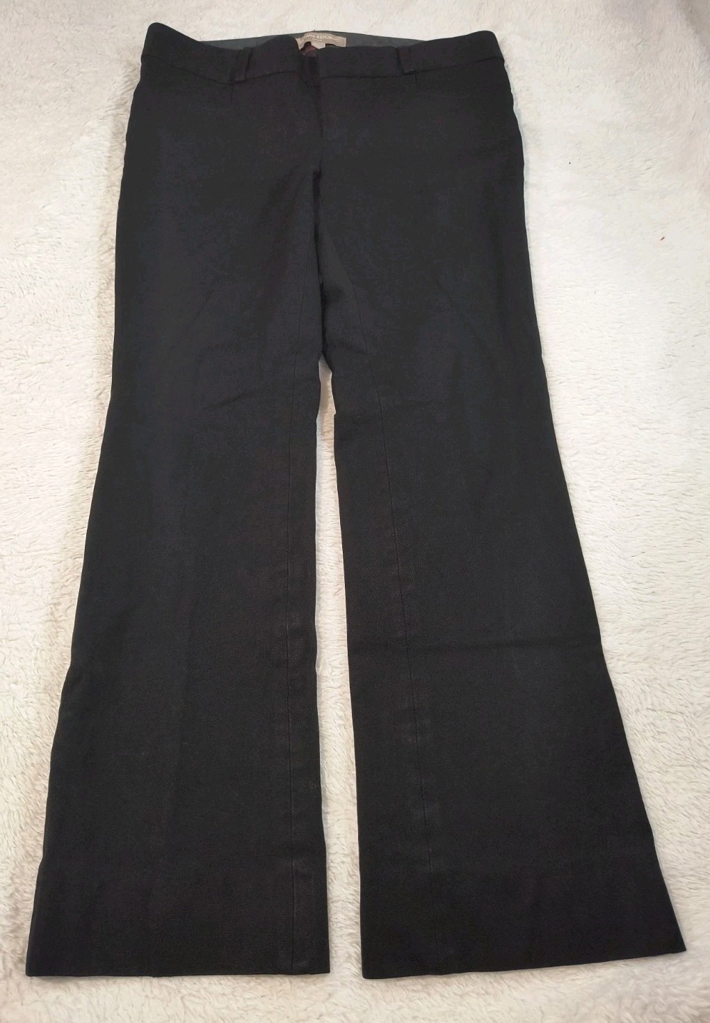 Banana Republic Sloan Pants Womens 2P Petite Black Slim Ankle Dress Work Career
