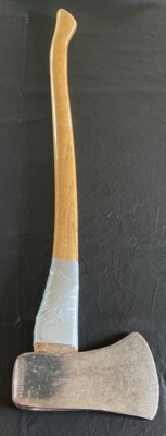 Vintage Stanley ''M'' Axe,# 59-213, 3-1/2 lb, Single Bit 35'' Handle USA | FREE S&H