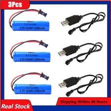 3.7V 1200mah Battery 14500  charger For C2 D828 RC Stunt Dump Car Toy Accessory