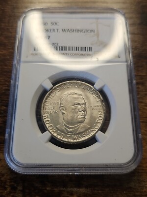 1950 P NGC MS67 Booker T. Washington $4,700 Book Value! BTW Silver