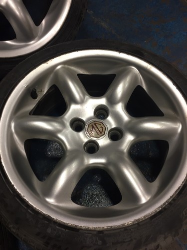 MG MGF TF 16" Abingdon Alloy Wheels & Tyres 6 Spoke - Picture 3 of 6