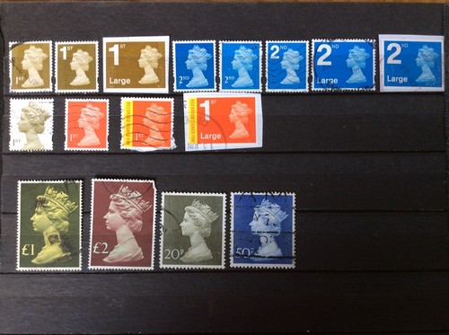 Lote De Sellos , GRAN BRETAÑA , MACHIN , 96 Diferentes , Usados - Imagen 2 de 3