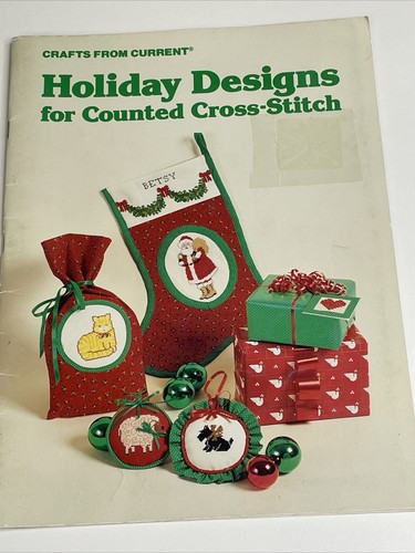 Holiday Designs Christmas Stocking & Tree Skirt Cross Stitch Pattern - Picture 1 of 10