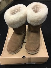 BEIGE BOOTS 3 GENUINE SNOWPAW Sheepskin Boots Uk 3 In Box