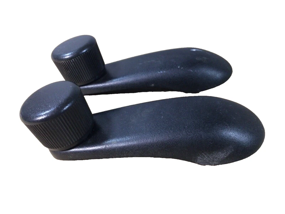 Chevrolet Silverado 1999-2006 par de manijas de manivela de ventana manual derecha derecha negra OEM Foto 2 de 4