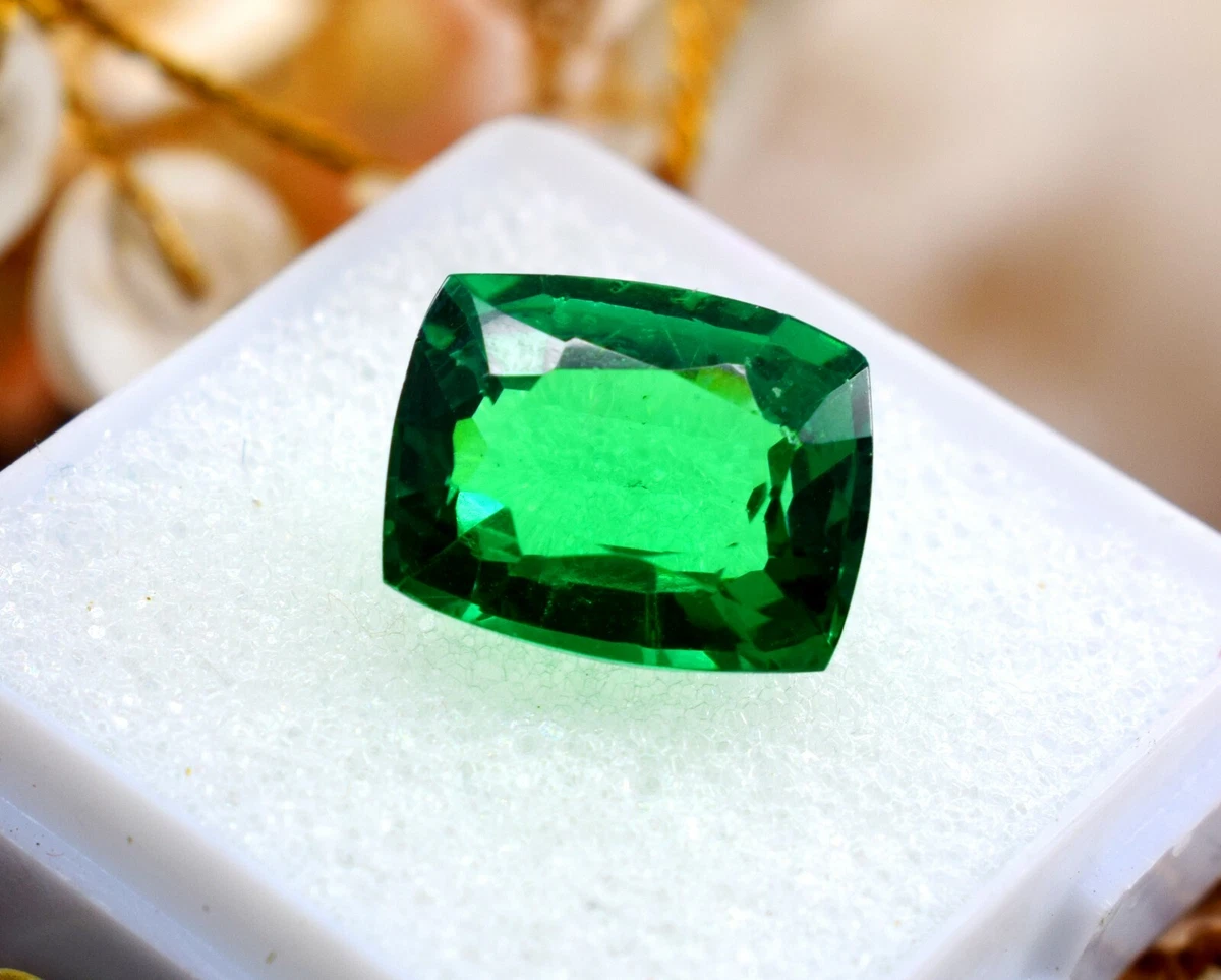 Loose Gemstone Natural Tsavorite Green Garnet Emerald Cut 12.88Ct CGI Certified