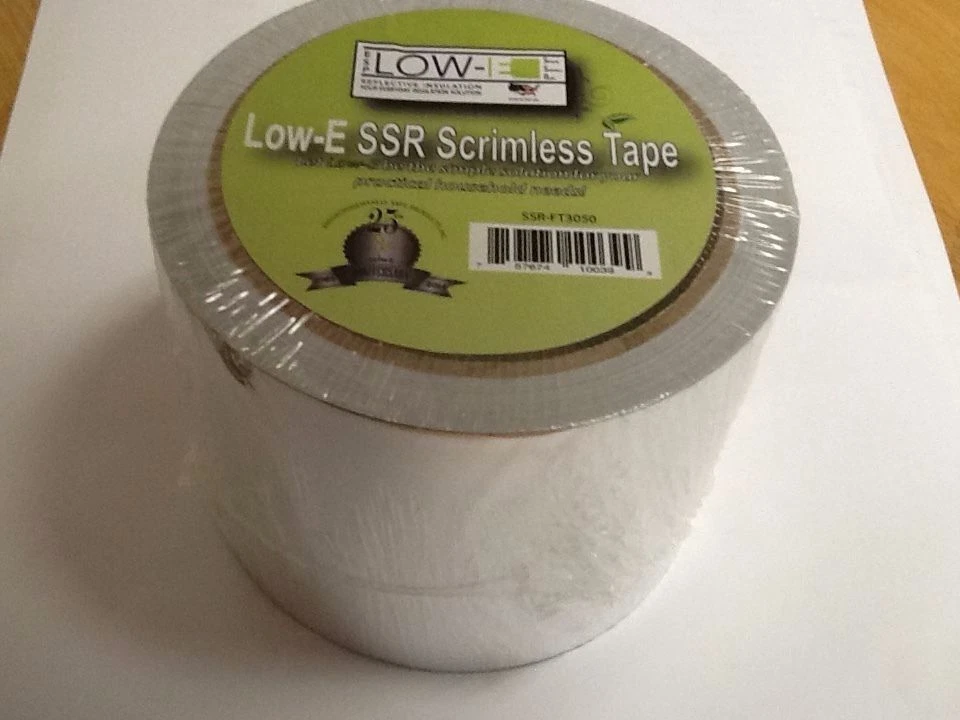 500 sqft Aluminum Foil Insulation Sauna Vapor Barrier Waterproof Strong w Tape - Image 2 of 4