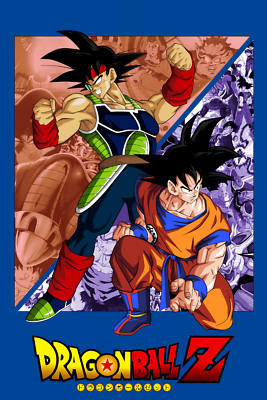 Dragon Ball Z Poster Goku and Bardock Poster POSTER 24 X 18