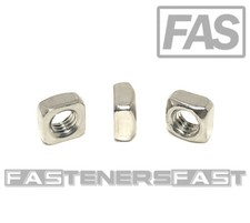  25 M5-.80 Stainless Steel Square Nuts A2 DIN557 25 Pcs 