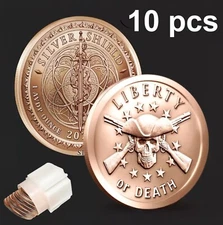 10 x 1oz Liberty or Death 999 Fine Bullion Coins Tub USA commodity pure Rounds