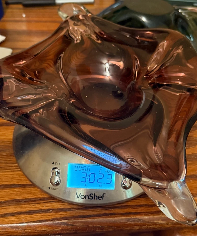 Винтажные подлинные муранские чаши/пепельницы середины века лот из трех - Изображение 3 из 4