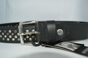 guess men's leather belt