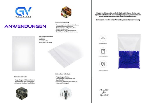 Druckverschlussbeutel 50 mµ Verpackung ZIP Lock LDPE Tüten Beutel Bag Zipbeutel - Bild 7 von 9