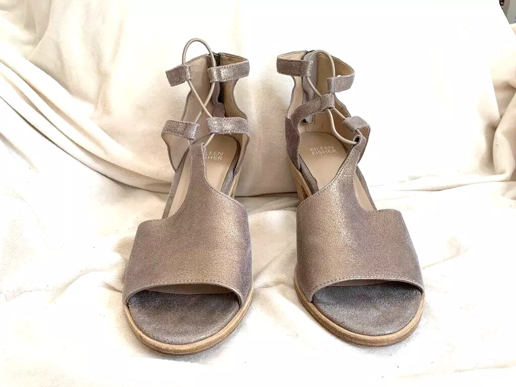 Eileen fisher lou hotsell block heel sandal