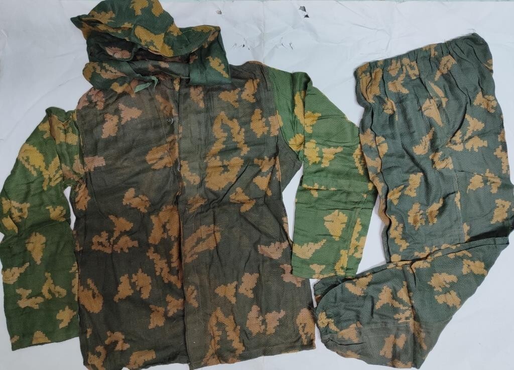小物 camouflage long stole Jacquard Cotton Green Camo 22FW — MONITALY