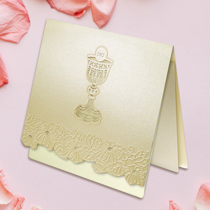 Einladungskarten Einladung zur Kommunion Konfirmation Taufe mit Umschlag FLK5