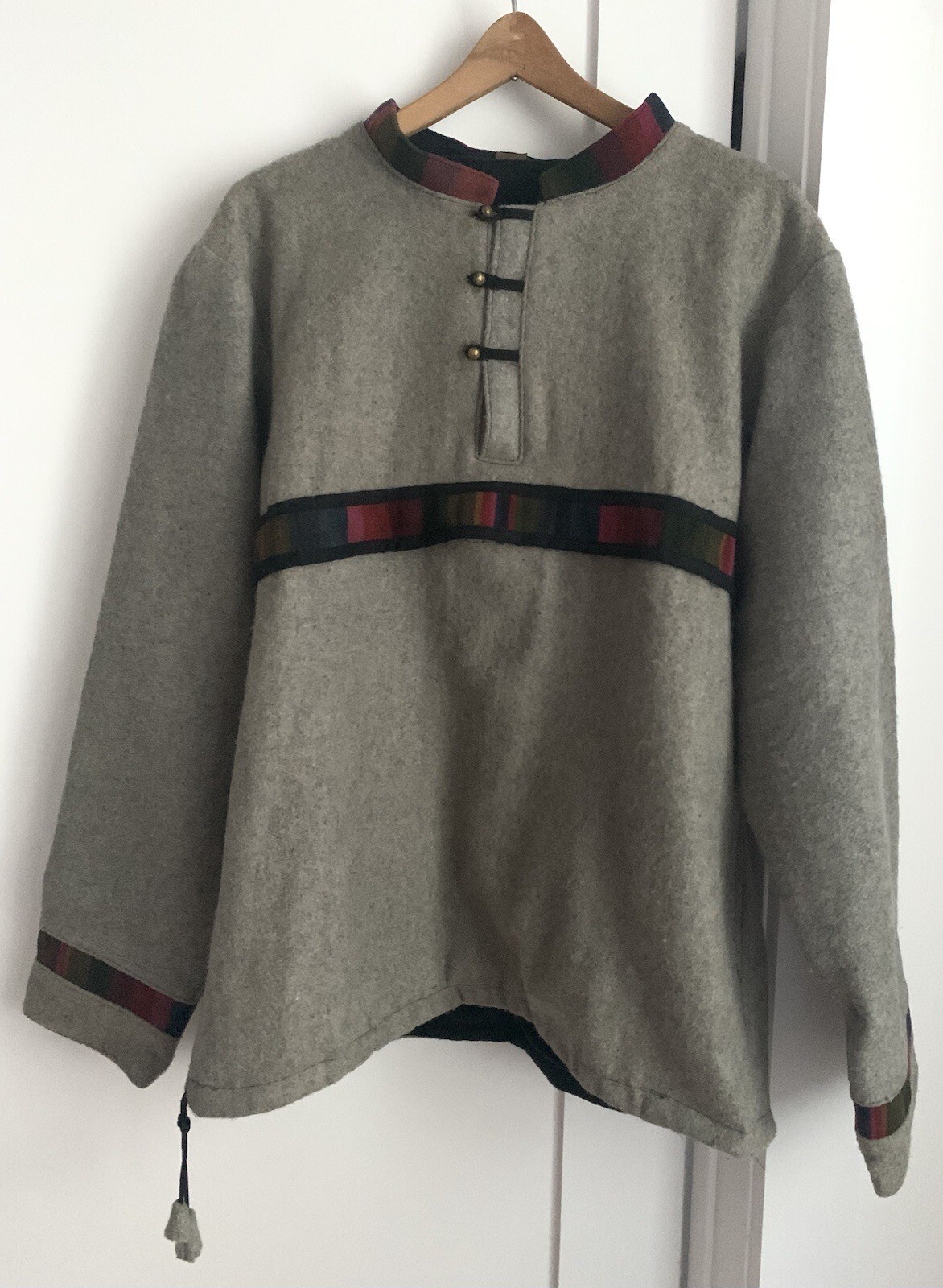 Tibetan Style Men's Sweater Made in Nepal 100 Wool Gem