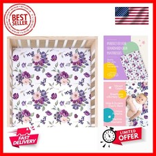 Buttery Soft Rayon Baby Crib Sheets Girl and Boy - Infant Shower Gift - Stand...