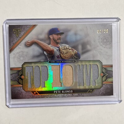 2024 TOPPS TRIPLE THREADS PETE ALONSO GAME USED RELIC /36 CARD #TTR-PA5