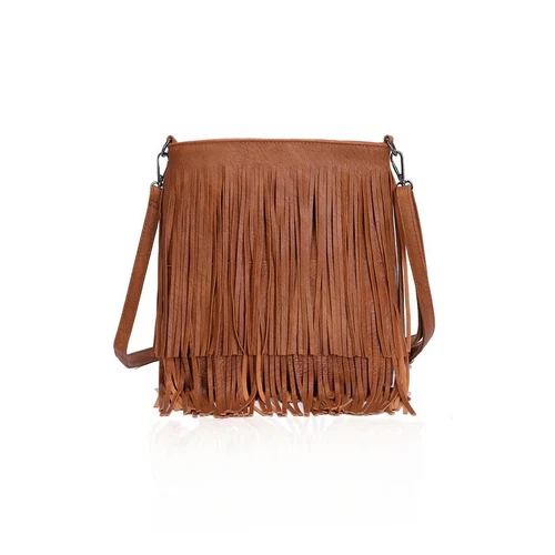 New Women's  Fringe Messenger Shoulder Tassel Bag Handbag Ladies Crossbody Bag - Picture 5 of 7