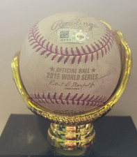 2016 Chicago Cubs World Series Game 2 CHC vs CLE Game-Used Baseball 10/26/2016