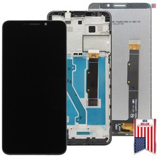 OEM LCD Display Touch Screen Digitizer Assembly  FRAME For Alcatel Axel 5004R