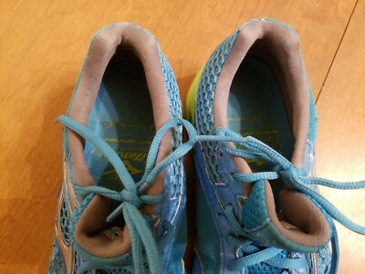 Mizuno Wave Inspire Blue Green Running Sneaker Shoes Womens Size