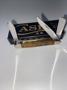 CASE XX #47122 YELLOW CURLY OAK SMOOTH MEDIUM STOCKMAN SS 