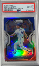 2021 Panini Prizm Baseball #188 George Brett Red White Blue Prizm PSA 10 Pop 1