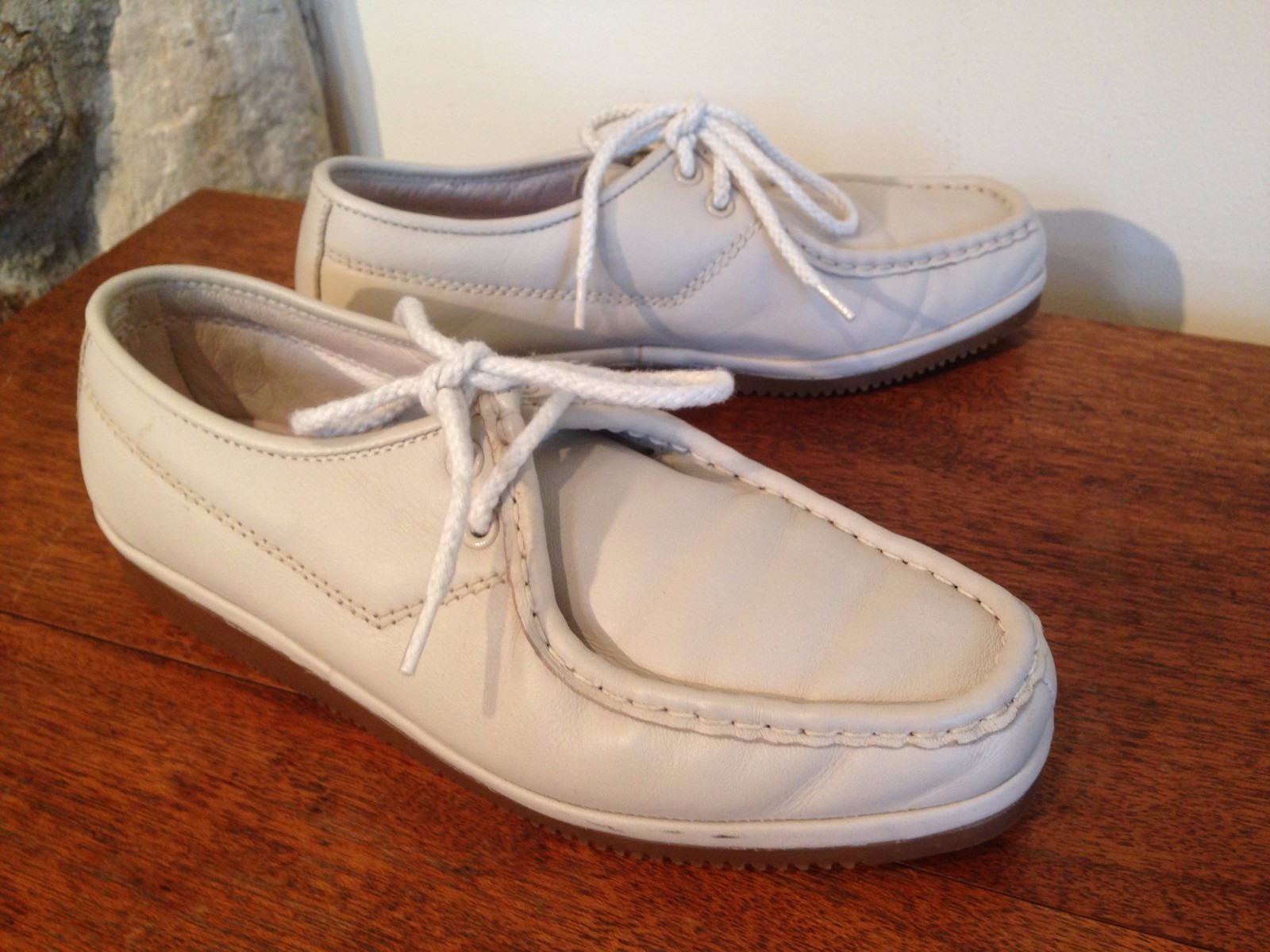 SAOLA Scarpe Oxford classiche Florsheim BONE in pelle stringate suola crepe 40645 7 5 D come nuove